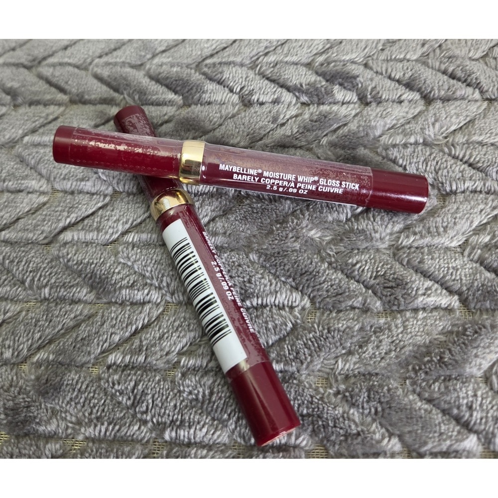 *NEW (Two)‎ 2 Maybelline Moisture Whip Gloss Stick Barely Copper